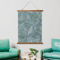 William Morris Acanthus-Blatt Tealblau-Muster