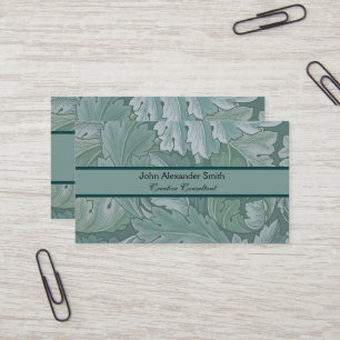 William Morris Acanthus Botanical Harmony Classic Visitenkarte