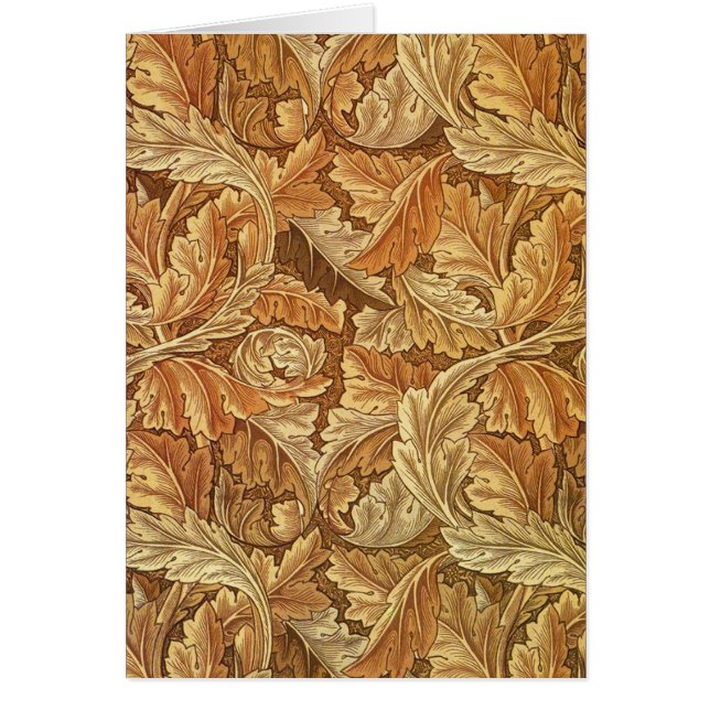 William Morris Acanthus Brown Autumn Leaves (Vorne)
