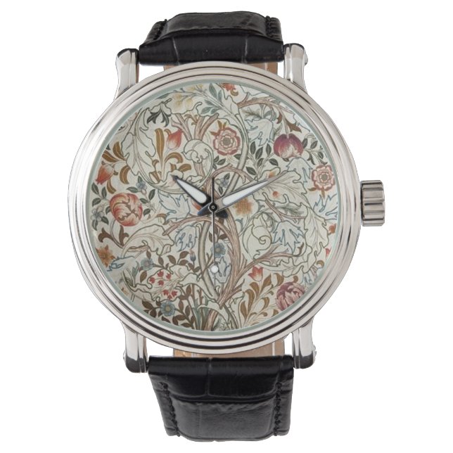 William Morris Acanthus Classic Design Armbanduhr (Vorderseite)