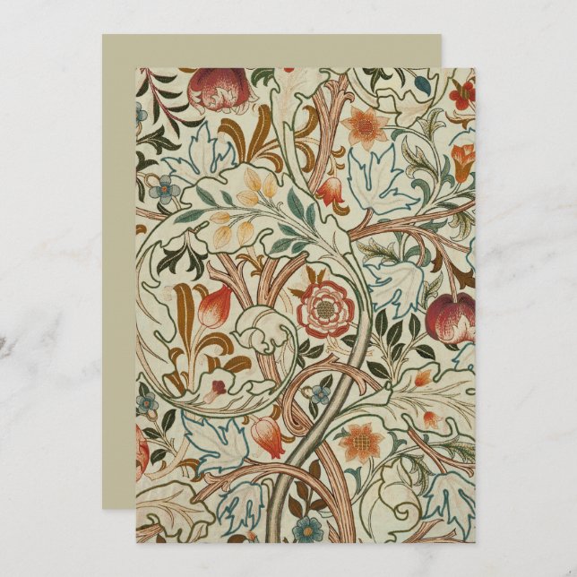 William Morris Acanthus Embroidery Muster (Vorne/Hinten)