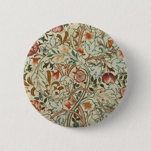 William Morris Acanthus Embroidery Muster Button