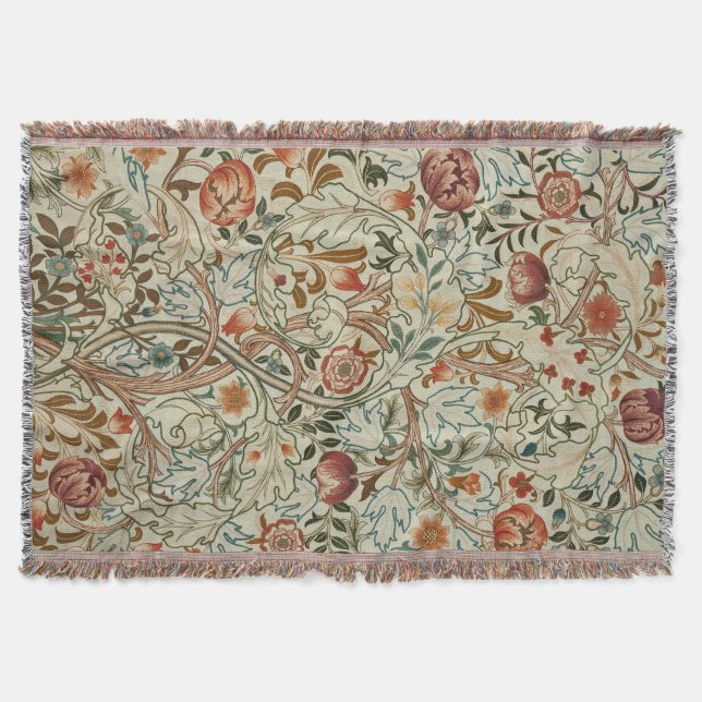 William Morris Acanthus Embroidery Muster Decke (Vorderseite)