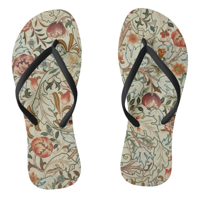 William Morris Acanthus Embroidery Muster Flip Flops (Fußbett)