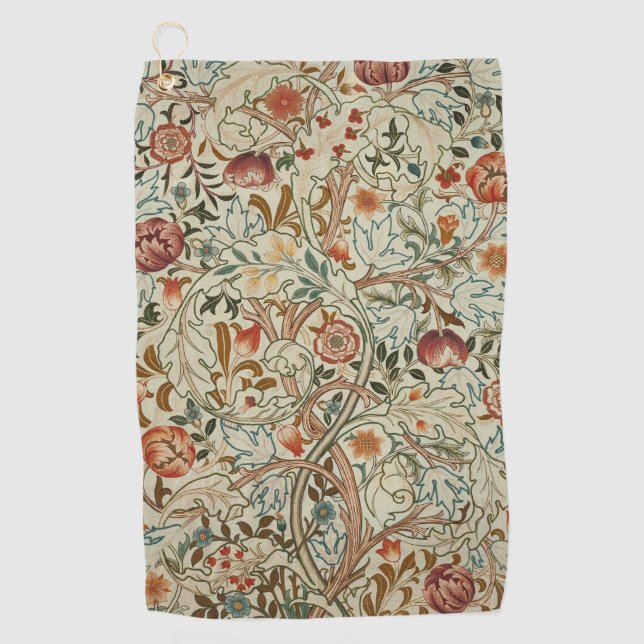 William Morris Acanthus Embroidery Muster Golfhandtuch (Vorderseite)