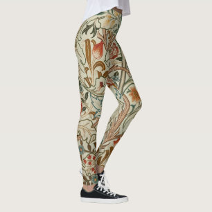 William Morris Acanthus Embroidery Muster Leggings
