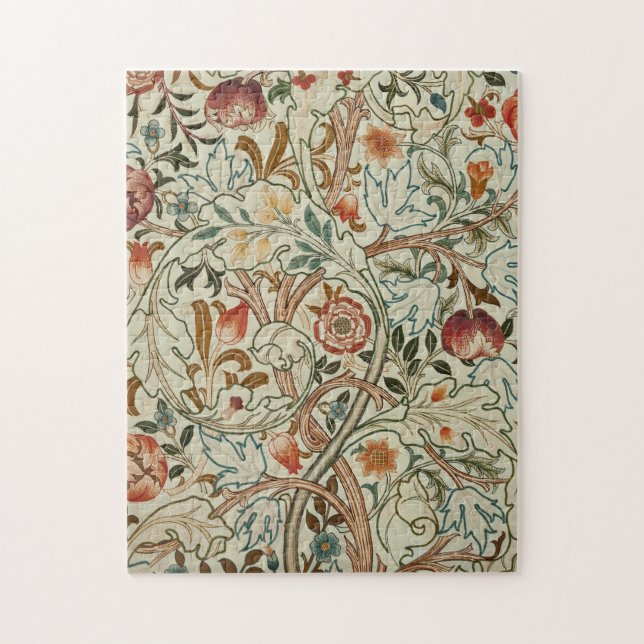 William Morris Acanthus Embroidery Muster Puzzle (Vertikal)