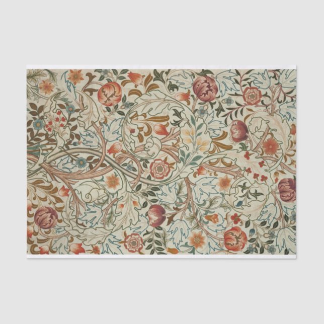 William Morris Acanthus Embroidery Muster Seidenpapier (Vorderseite)