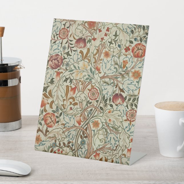 William Morris Acanthus Embroidery Muster Sockelschild (In SItu)