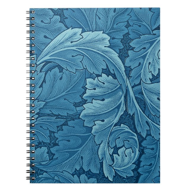William Morris Acanthus in Blue Notizblock (Vorderseite)