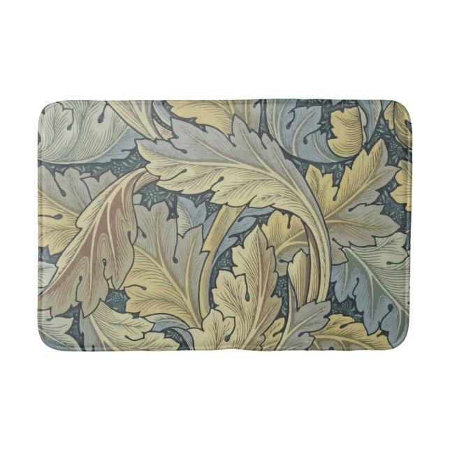 William Morris Acanthus Leaves Floral Art Nouvelle Badematte (Vorderseite)
