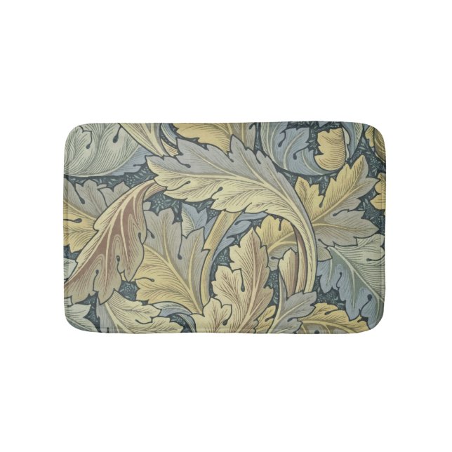 William Morris Acanthus Leaves Floral Art Nouvelle Badematte (Vorderseite)