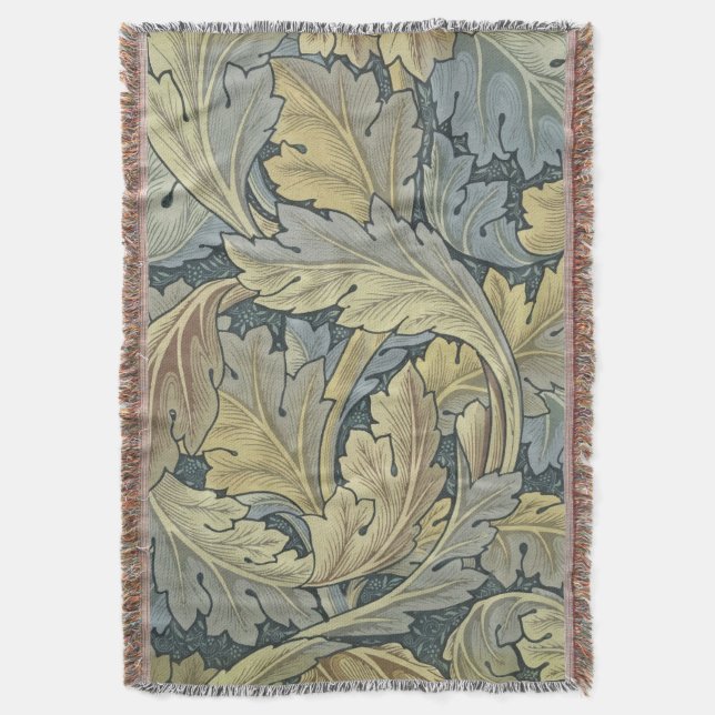 William Morris Acanthus Leaves Floral Art Nouvelle Decke (Vorderseite Vertikal)