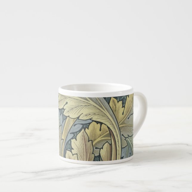 William Morris Acanthus Leaves Floral Art Nouvelle Espressotasse (Vorderseite Rechts)