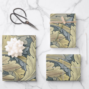 William Morris Acanthus Leaves Floral Art Nouvelle Geschenkpapier Set