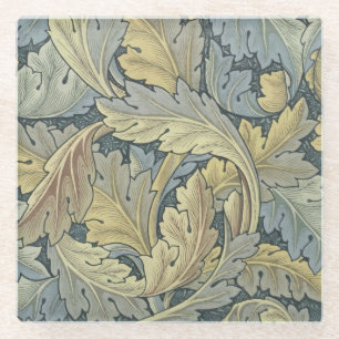William Morris Acanthus Leaves Floral Art Nouvelle Glasuntersetzer