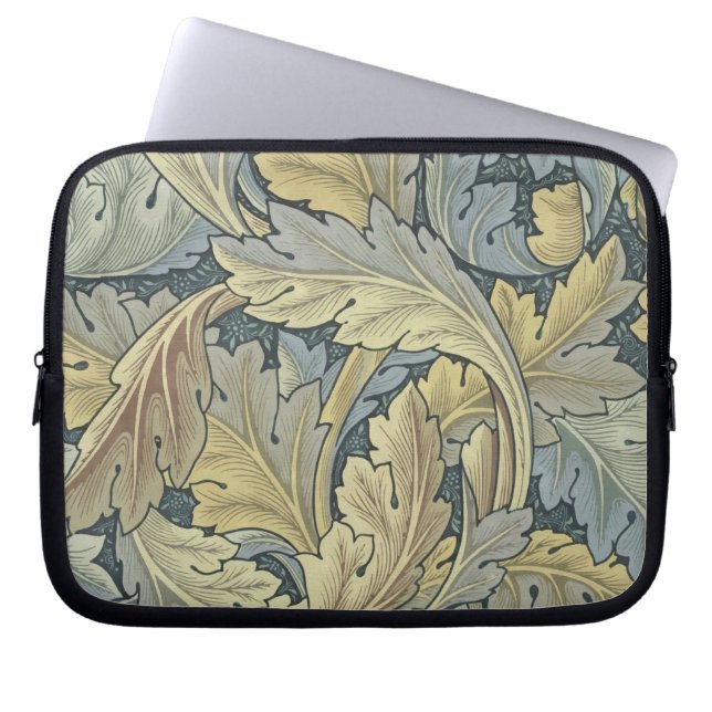 William Morris Acanthus Leaves Floral Art Nouvelle Laptopschutzhülle (Vorderseite)