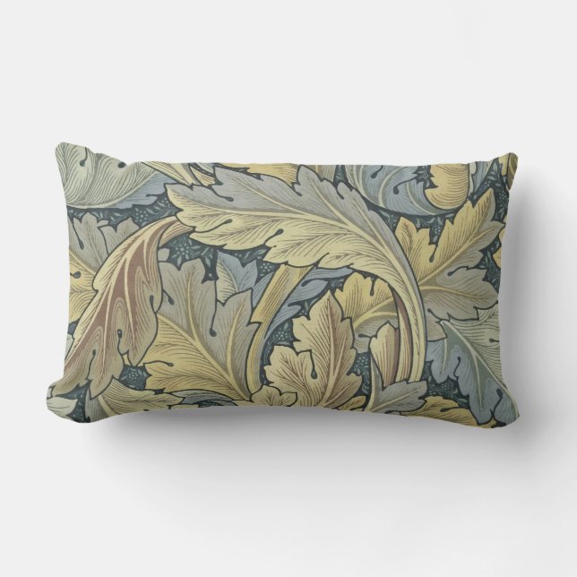 William Morris Acanthus Leaves Floral Art Nouvelle Lendenkissen (Vorderseite)