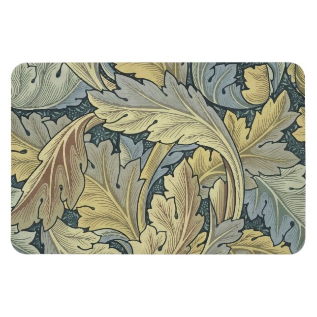 William Morris Acanthus Leaves Floral Art Nouvelle Magnet (Horizontal)