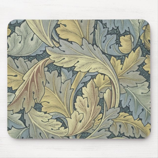William Morris Acanthus Leaves Floral Art Nouvelle Mousepad (Vorne)