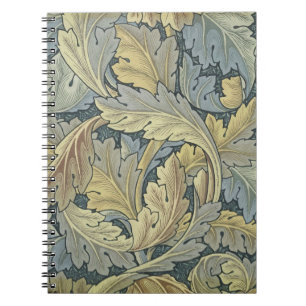William Morris Acanthus Leaves Floral Art Nouvelle Notizblock