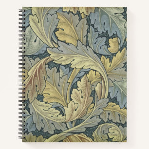 William Morris Acanthus Leaves Floral Art Nouvelle Notizbuch