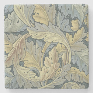 William Morris Acanthus Leaves Floral Art Nouvelle Steinuntersetzer