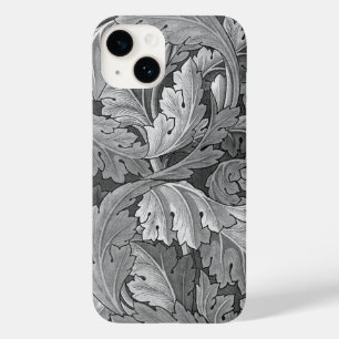 William Morris Acanthus Pattern Silver and Gray Case-Mate iPhone 14 Hülle