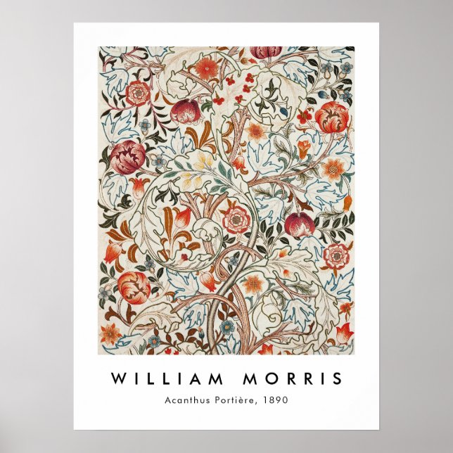 William Morris Acanthus Portiere Poster (Vorne)