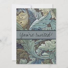 William Morris Acanthus Sage Blume Floral Botanic Einladung