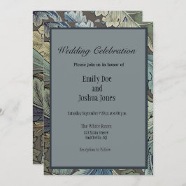 William Morris Acanthus Sage Blume Floral Botanic Einladung