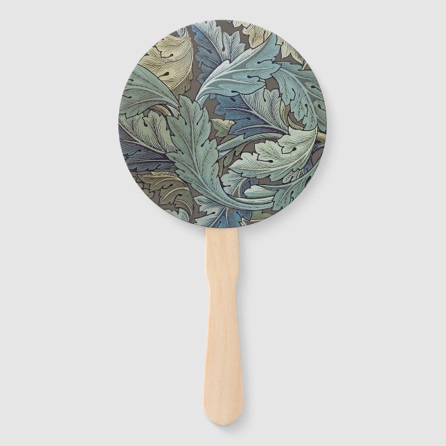 William Morris Acanthus Sage Blume Floral Botanic Fächer (Vorderseite)