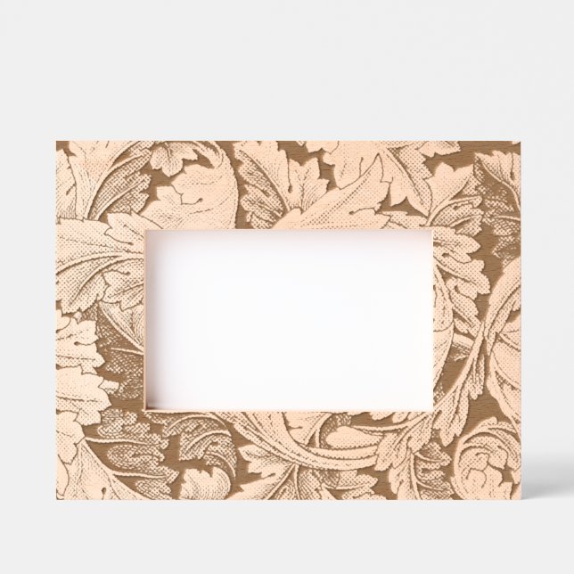 William Morris Acanthus Sage Blume Floral Botanic Geätzte Rahmen (Vorderseite)