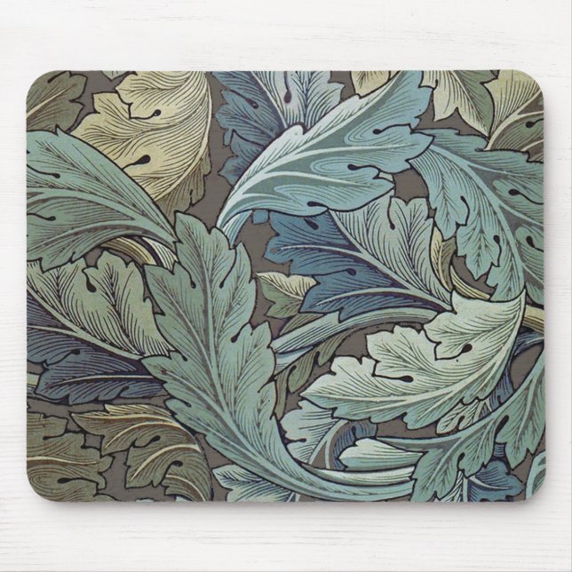 William Morris Acanthus Sage Blume Floral Botanic Mousepad (Vorne)