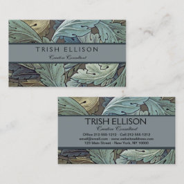 William Morris Acanthus Sage Blume Floral Botanic Visitenkarte