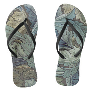 William Morris Acanthus Salbei-Blumen-Blumen- Bota Flip Flops