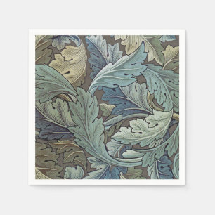 William Morris Acanthus Salbei-Blumen-Blumen- Bota Serviette