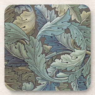 William Morris Acanthus Salbei-Blumen-Blumen-Botan Getränkeuntersetzer