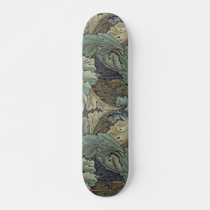 William Morris Acanthus Salbei-Blumen-Blumen-Botan Skateboard