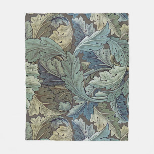 William Morris Acanthus Salbei-Blumen-Blumenmuster Fleecedecke