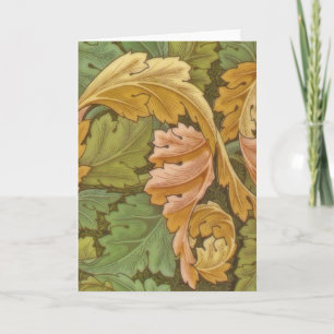 William Morris Acanthus Vintage Floral Karte