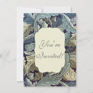 William Morris Acanthus Wallpaper Blätter Einladung