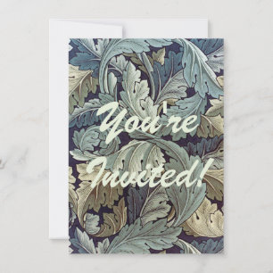 William Morris Acanthus Wallpaper Blätter Einladung