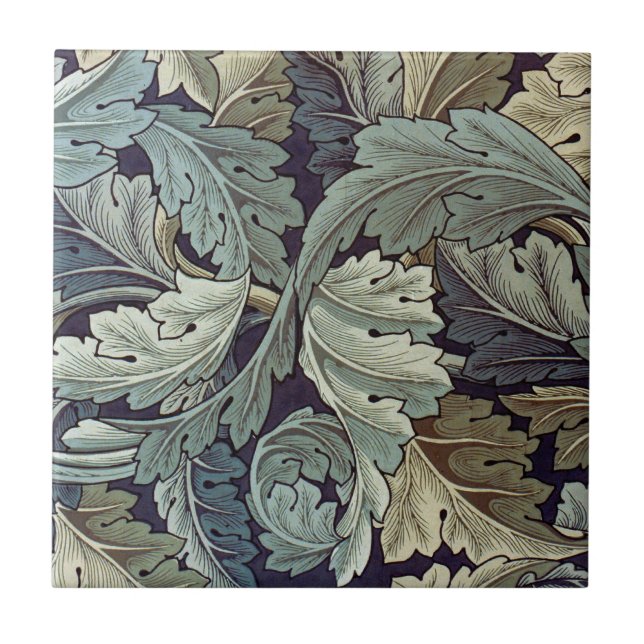 William Morris Acanthus Wallpaper Blätter Fliese (Vorderseite)