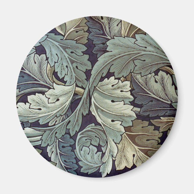 William Morris Acanthus Wallpaper Blätter Magnet (Vorne)