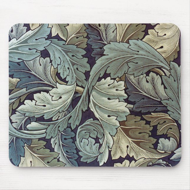 William Morris Acanthus Wallpaper Blätter Mousepad (Vorne)