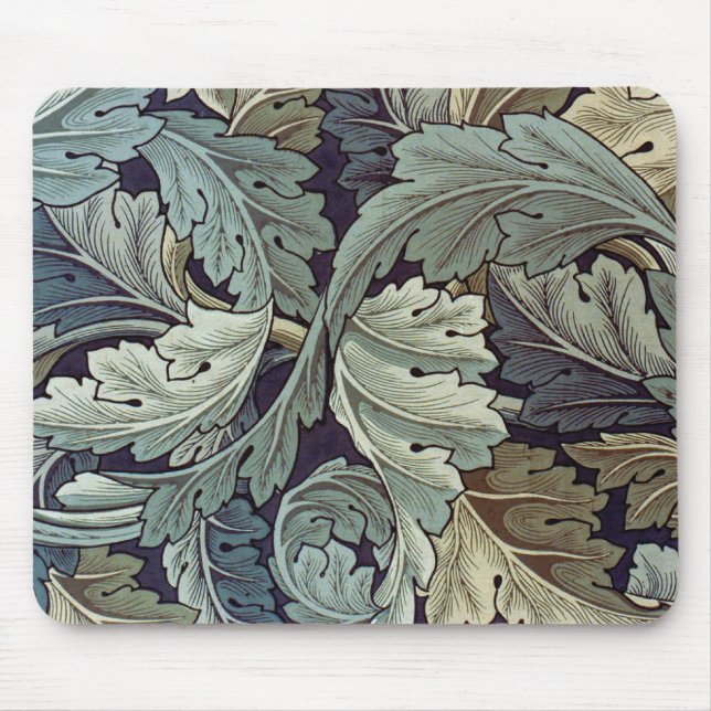 William Morris Acanthus Wallpaper Blätter Mousepad (Vorne)