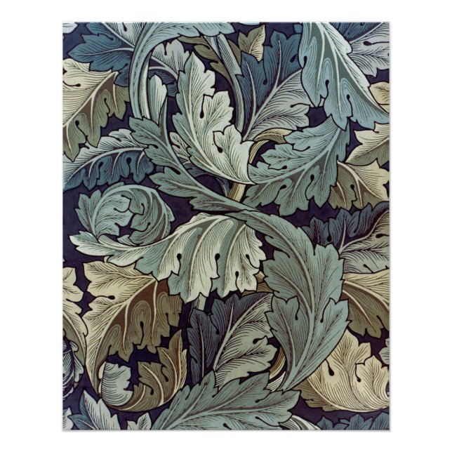 William Morris Acanthus Wallpaper Blätter Poster (Vorderseite)