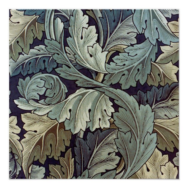 William Morris Acanthus Wallpaper Blätter Poster (Vorderseite)