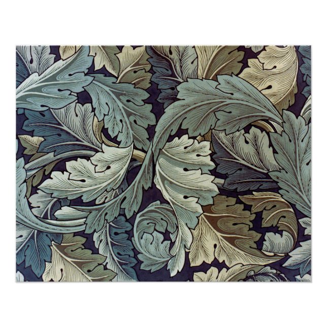 William Morris Acanthus Wallpaper Blätter Poster (Vorderseite)
